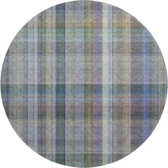Premium Machine Washable Mayfield  Green 8' x 8' Round Rug