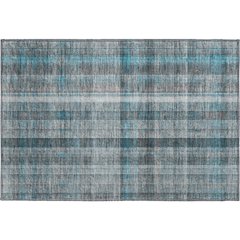 Premium Machine Washable Mayfield  Teal 1'8" x 2'6" Rug