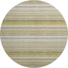 Premium Machine Washable Mayfield  Wheat 8' x 8' Round Rug