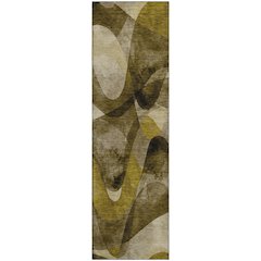 Premium Machine Washable Mayfield  Coffee 2'3" x 7'6" Runner Rug