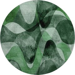 Premium Machine Washable Mayfield  Fern 8' x 8' Round Rug