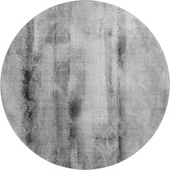 Premium Machine Washable Mayfield  Gray 8' x 8' Round Rug
