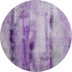 Premium Machine Washable Mayfield  Purple 8' x 8' Round Rug