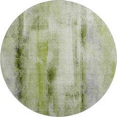 Premium Machine Washable Mayfield  Sage 8' x 8' Round Rug