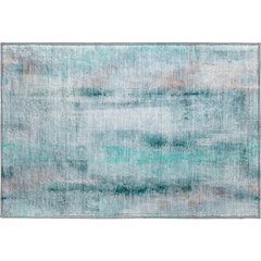 Premium Machine Washable Mayfield  Teal 1'8" x 2'6" Rug