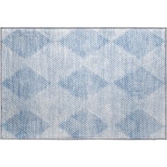 Premium Machine Washable Mayfield  Blue 1'8" x 2'6" Rug