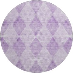 Premium Machine Washable Mayfield  Lavender 8' x 8' Round Rug
