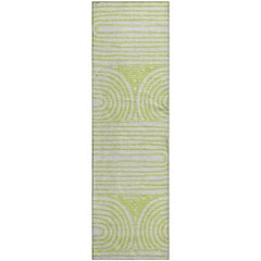 Premium Machine Washable Mayfield  Green 2'3" x 7'6" Runner Rug