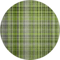 Premium Machine Washable Mayfield  Green 8' x 8' Round Rug