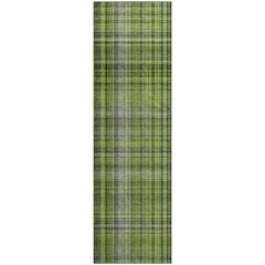 Premium Machine Washable Mayfield  Green 2'3" x 7'6" Runner Rug