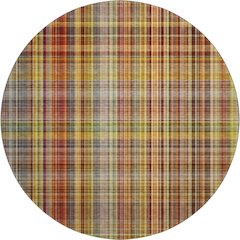 Premium Machine Washable Mayfield  Paprika 8' x 8' Round Rug