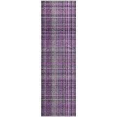 Premium Machine Washable Mayfield  Purple 2'3" x 7'6" Runner Rug