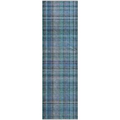 Premium Machine Washable Mayfield  Teal 2'3" x 7'6" Runner Rug