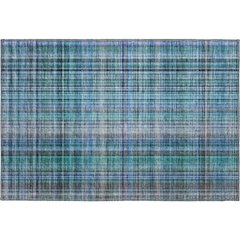 Premium Machine Washable Mayfield  Teal 1'8" x 2'6" Rug