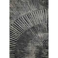 Premium Machine Washable Mayfield  Black 2'6" x 3'10" Rug