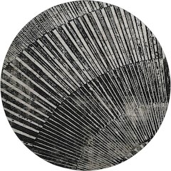 Premium Machine Washable Mayfield  Black 8' x 8' Round Rug