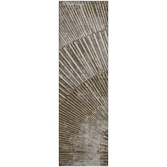 Premium Machine Washable Mayfield  Chocolate 2'3" x 7'6" Runner Rug