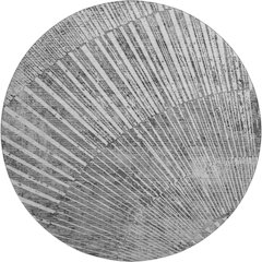 Premium Machine Washable Mayfield  Gray 8' x 8' Round Rug