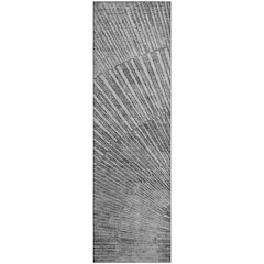 Premium Machine Washable Mayfield  Gray 2'3" x 7'6" Runner Rug
