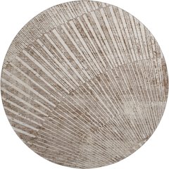 Premium Machine Washable Mayfield  Taupe 8' x 8' Round Rug