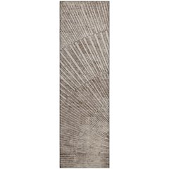 Premium Machine Washable Mayfield  Taupe 2'3" x 7'6" Runner Rug