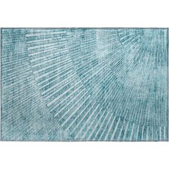 Premium Machine Washable Mayfield  Teal 1'8" x 2'6" Rug