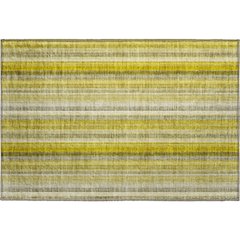 Premium Machine Washable Mayfield  Gold 1'8" x 2'6" Rug