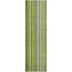 Premium Machine Washable Mayfield  Green 2'3" x 7'6" Runner Rug