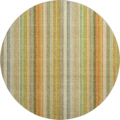 Premium Machine Washable Mayfield  Khaki 8' x 8' Round Rug