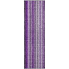 Premium Machine Washable Mayfield  Purple 2'3" x 7'6" Runner Rug