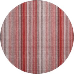 Premium Machine Washable Mayfield  Red 8' x 8' Round Rug