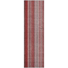 Premium Machine Washable Mayfield  Red 2'3" x 7'6" Runner Rug