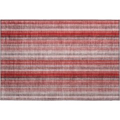 Premium Machine Washable Mayfield  Red 1'8" x 2'6" Rug