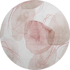 Premium Machine Washable Mayfield  Merlot 8' x 8' Round Rug