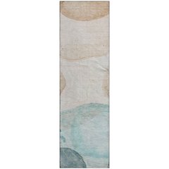 Premium Machine Washable Mayfield  Beige 2'3" x 7'6" Runner Rug