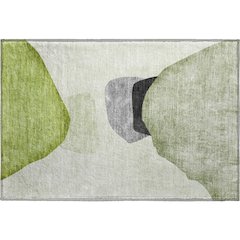 Premium Machine Washable Mayfield  Green 1'8" x 2'6" Rug
