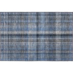 Premium Machine Washable Mayfield  Blue 1'8" x 2'6" Rug