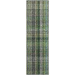 Premium Machine Washable Mayfield  Green 2'3" x 7'6" Runner Rug