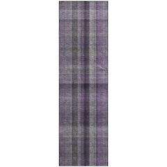 Premium Machine Washable Mayfield  Purple 2'3" x 7'6" Runner Rug