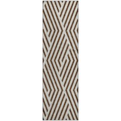 Premium Machine Washable Mayfield  Brown 2'3" x 7'6" Runner Rug