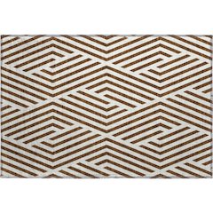 Premium Machine Washable Mayfield  Brown 1'8" x 2'6" Rug