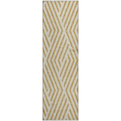 Premium Machine Washable Mayfield  Gold 2'3" x 7'6" Runner Rug
