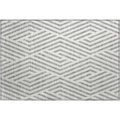 Premium Machine Washable Mayfield  Gray 1'8" x 2'6" Rug