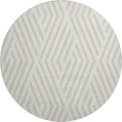 Premium Machine Washable Mayfield  Ivory 8' x 8' Round Rug