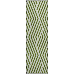 Premium Machine Washable Mayfield  Olive 2'3" x 7'6" Runner Rug