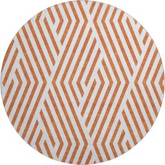 Premium Machine Washable Mayfield  Paprika 8' x 8' Round Rug