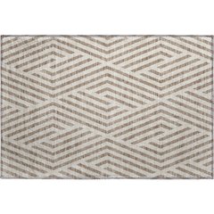 Premium Machine Washable Mayfield  Taupe 1'8" x 2'6" Rug