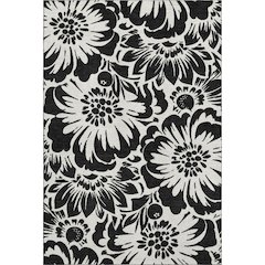 Premium Machine Washable Mayfield  Black 2'6" x 3'10" Rug