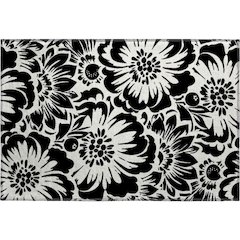 Premium Machine Washable Mayfield  Black 1'8" x 2'6" Rug