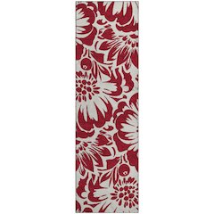 Premium Machine Washable Mayfield  Burgundy 2'3" x 7'6" Runner Rug